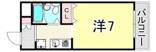 EXE武庫川【1階】の間取り