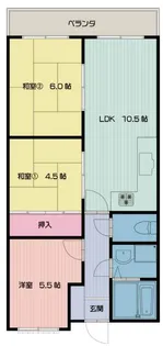 みゆきハイム【6階】の間取り