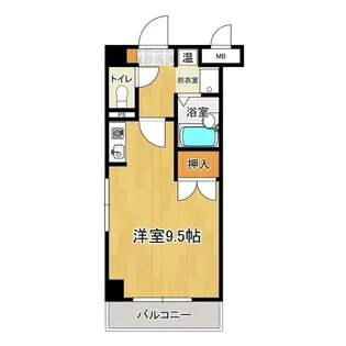 シャトレ麦野【2階】の間取り