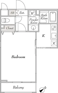 ミリアレジデンス桜新町【1階】の間取り