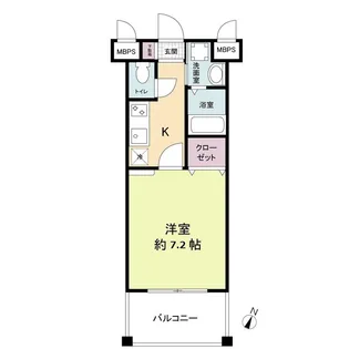 レジディア博多II【4階】の間取り