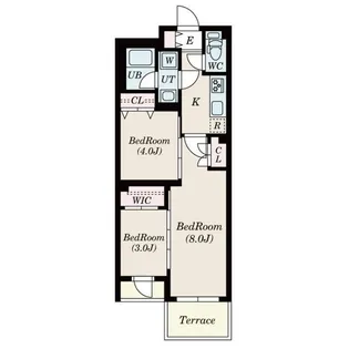 ゲートマークス三軒茶屋【1階】の間取り