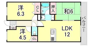ジレコート【1階】の間取り