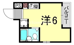 ロイヤルメゾン魚崎Ⅱ【1階】の間取り