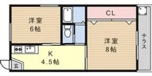 シティライフ43タカハ【2階】の間取り