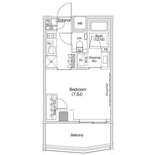 ザ・パークハビオ渋谷クロス【4階】の間取り