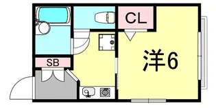 フォレスタ住吉【2階】の間取り
