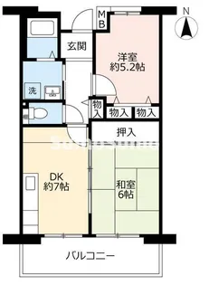 URサンラフレ鳴尾北 11号棟【1階】の間取り