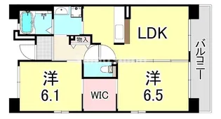 URパークタウン西武庫 9号棟【7階】の間取り