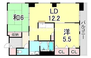 URパークタウン西武庫 11号棟【2階】の間取り