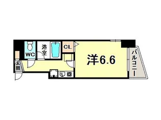 エステムコート神戸・県庁前【8階】の間取り