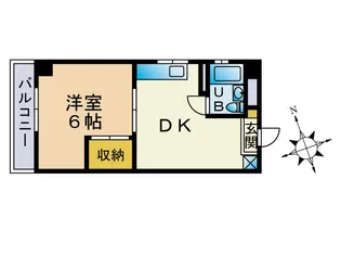 第1占部ビル【4階】の間取り