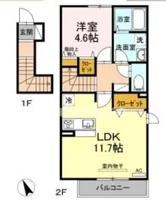 エウロス平尾の間取り