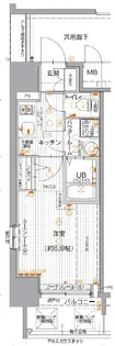 エスリード阿波座レジデンス【6階】の間取り