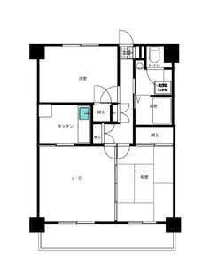 グランピアウエスト【3階】の間取り