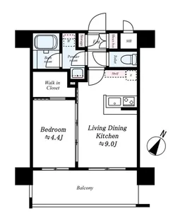 ネストピア博多グランドステージ【9階】の間取り