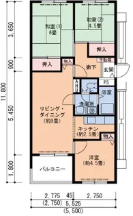 UR芦屋浜 2-3号棟【10階】の間取り