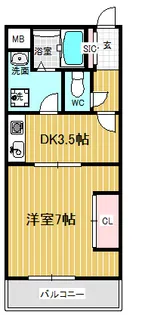 リアライズ羽坂通【5階】の間取り