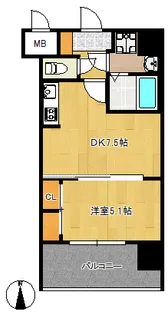F・PARC大濠公園【10階】の間取り