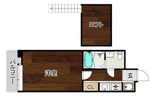 エステートモア・博多駅南【8階】の間取り