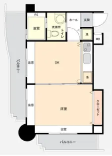 エステートモアサザンステーション【6階】の間取り