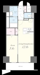 ルシエール清水【12階】の間取り