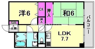 マジスト西宮【4階】の間取り