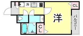 レオパレス神祇官町LA1【1階】の間取り