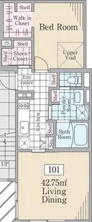 Reve Residence 三宿【1階】の間取り