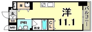 レジディア神戸磯上【4階】の間取り