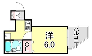 ヴェルドール兵庫Ⅲ【5階】の間取り
