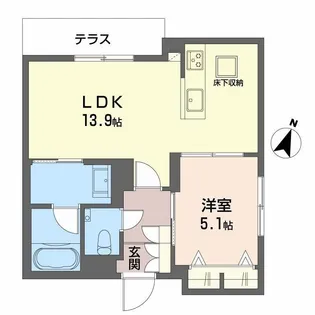 ShaMaison Gardens 六甲【1階】の間取り