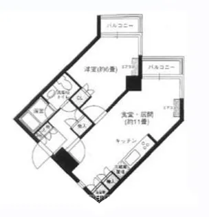 キューブ武庫川Ⅶ【3階】の間取り