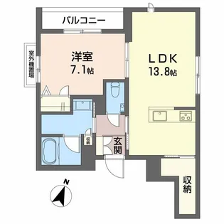 ShaMaison Gardens 六甲【3階】の間取り