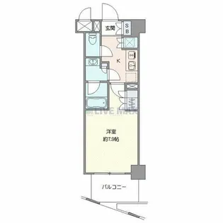 イルフィオーレ都立大学【6階】の間取り
