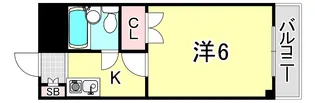ピュア芦屋【5階】の間取り
