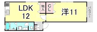 マンションアラスカ【3階】の間取り