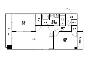 アークヴィラ大濠西【4階】の間取り