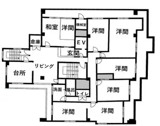 椿グランドハイツ【7階】の間取り