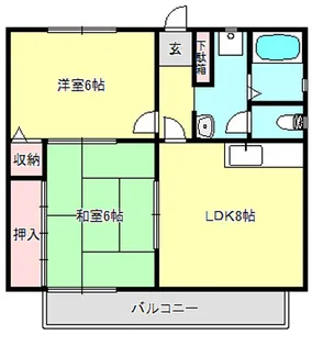 堀切スカイハイツ【1階】の間取り