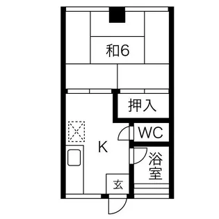 クレッセント高宮【5階】の間取り