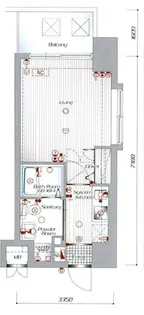 アクアシティイーストパーク【2階】の間取り