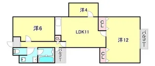 サンヒルズ芦屋Ⅰ【3階】の間取り