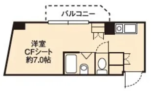 ドミール堺筋本町【7階】の間取り