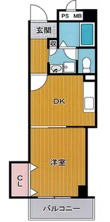 AH徳井【5階】の間取り