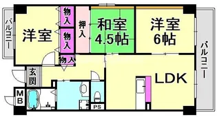 エスペラール神戸【12階】の間取り