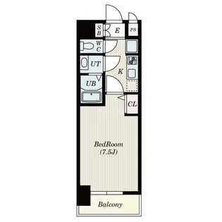 レインボーコート南堀江【7階】の間取り