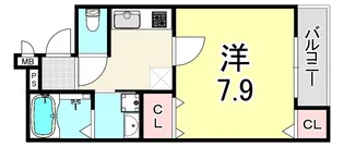 フジパレス尼崎出屋敷【1階】の間取り