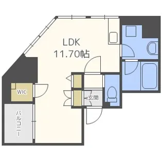 フォレステージュ西本町【2階】の間取り