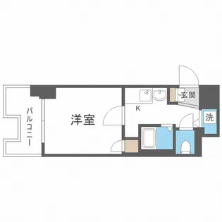 プレサンス難波EASTモダニティ【8階】の間取り